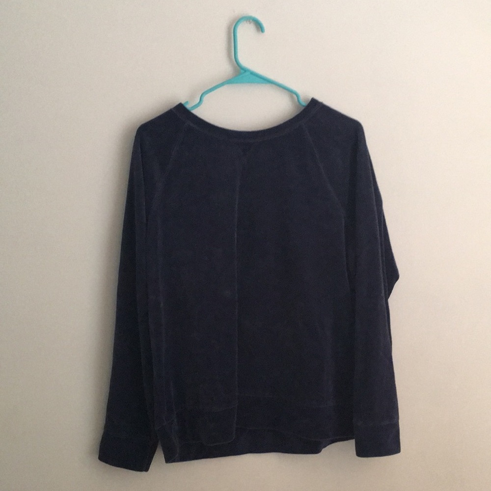 blue velvet sweatshirt